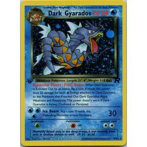 Dark Gyarados Rocket 1st Edition "Reprinted"